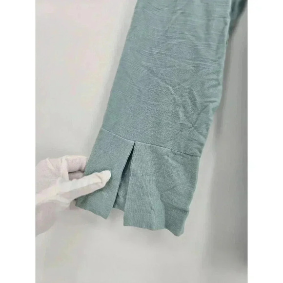 Free People Tunic Dress Top Size XS Mint Cold Shoulder Asymmetrical Hem Boho - Picture 7 of 13